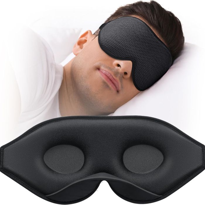 Manta Original Sleep Mask - Premium Adjustable Mask for Belly Sleepers