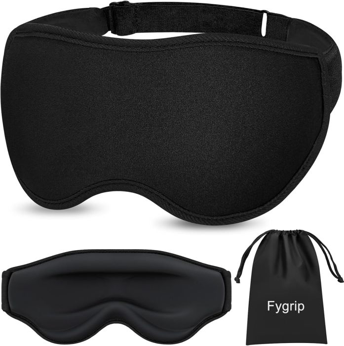Fygrip 3D Eye Mask - Best Pressure-Free Design for Sensitive Sleepers